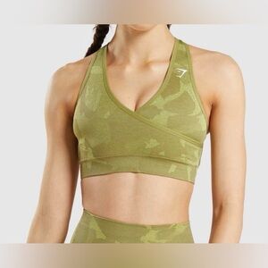 LIKE NEW SET Gymshark adapt seamless camouflage bra and leggings